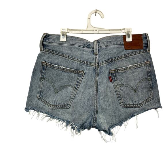 Levi's Premium 501 Cut Off Denim Shorts Size 28 - Picture 3 of 12